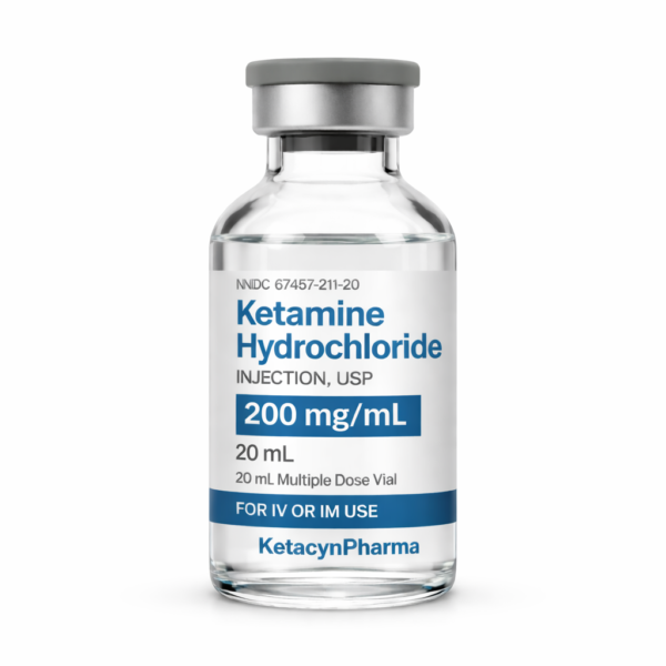 Ketamine HCL 200mg/ml Injectable (20ml)